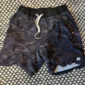 Black Camo Athletic Shorts